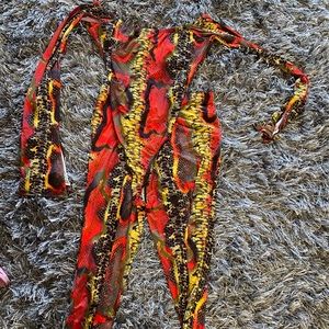 Snake skin two piece